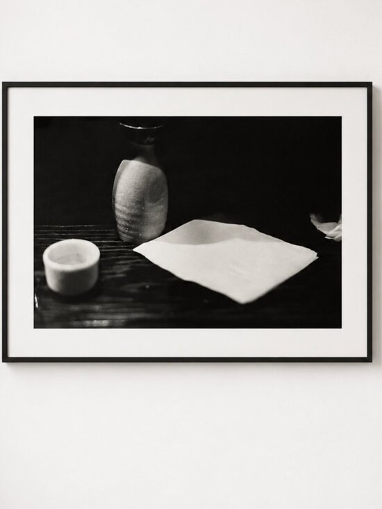 Other - Photograph Print Janine Gordon Signed 16x20" B/W Saki Cup Japanese Still Life